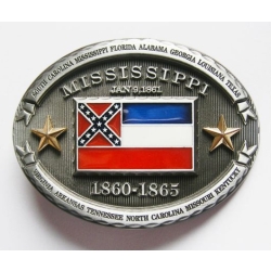 MISSISSIPI REBEL flaga USA stany klamra (id: 2004)